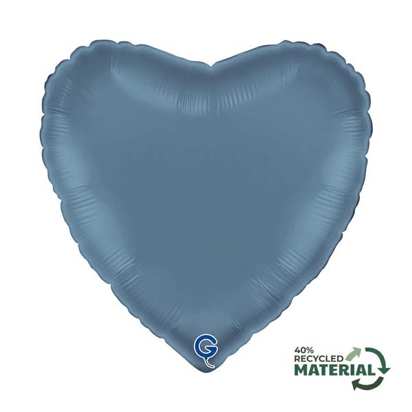 Satin Blue Jeans Heart