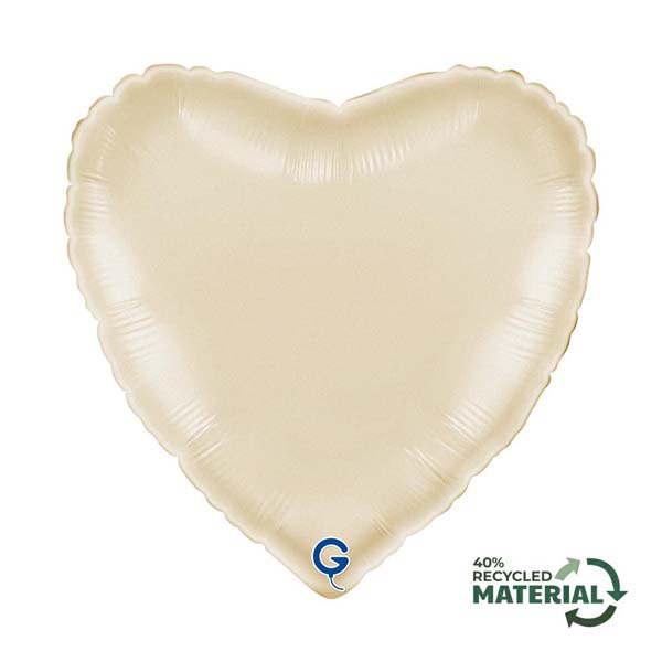 Satin Cream Heart