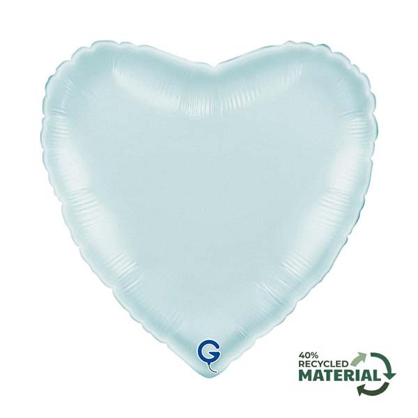 Satin Pastel Blue Heart