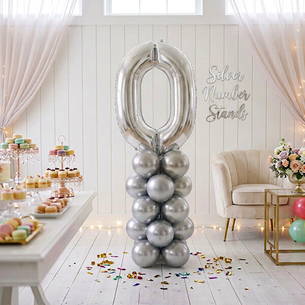 Silver Number Stand