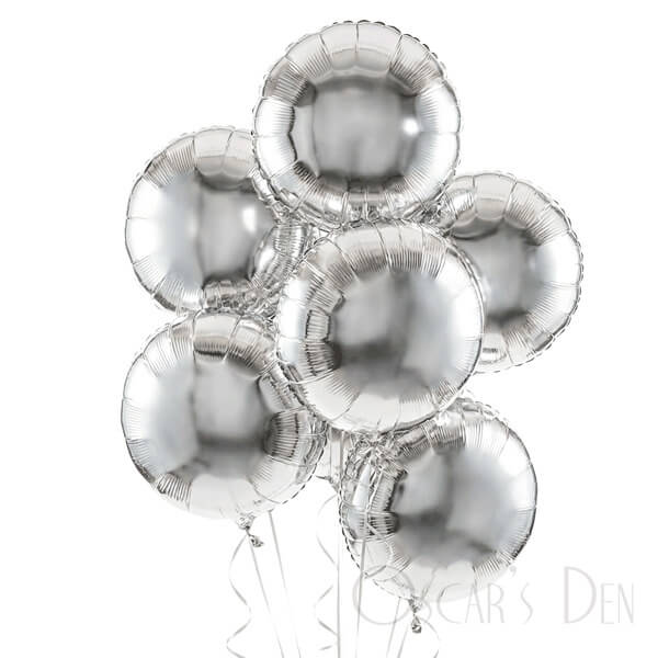 Silver Round Foil Balloons